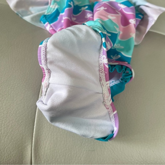 RuffleButts Swimsuit girls size 3T new without tags. Mermaid design - Picture 6 of 6
